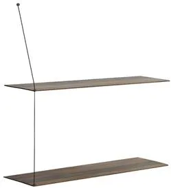 Woud Stedge Regal Rauch Eiche 80 Cm