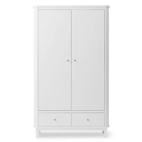 Oliver Furniture Wood Kleiderschrank 2 Türen Weiss