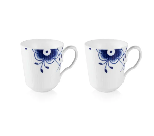 Royal Copenhagen Blau Mega Gerippt Becher 37 cl - 2 Stk.