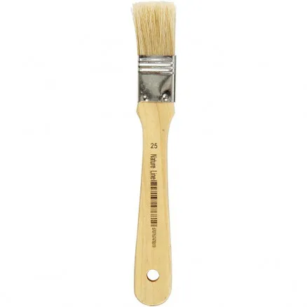 Lackpinsel, L: 18,5 cm, B: 25 mm, flach, 12 Stk./ 12 Pkg.