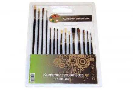 Artino Pinselset Ass. Grössen - 15 Stk.