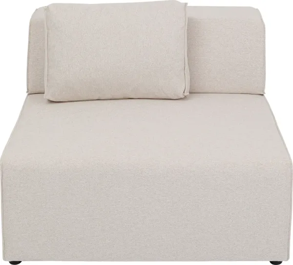 KARE DESIGN Infinity 2-Sitzer Elements Cream Modul, 100 cm - creme Polyester und Polypropylen