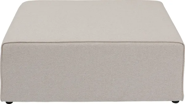 KARE DESIGN Infinity Pouff Elements Cream Modul - cremefarbenes Polyester und Polypropylen (68x100)
