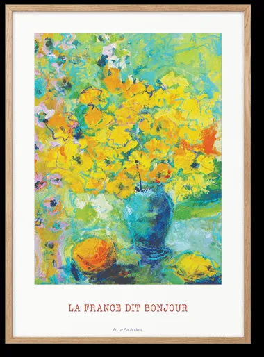 Peléton La France Sagt Hallo 50x70 Poster