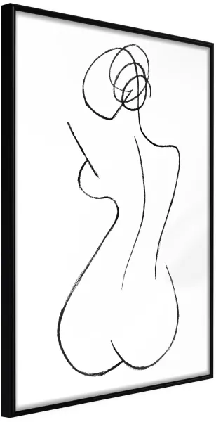 ARTGEIST Poster mit Rahmen - Hourglass Gold mit Passepartout 20x30