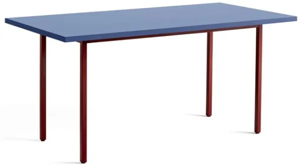 HAY Two-Colour Esstisch L160 Maroon Red/Blue