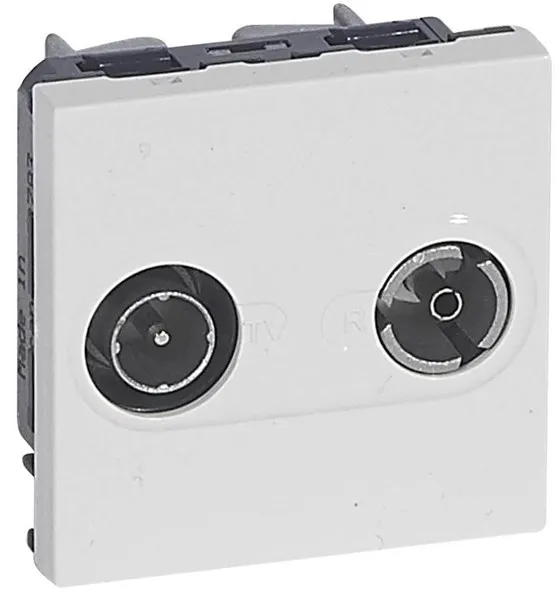 Legrand TV-/Radio-Stecker männlich/weiblich 9,52MM weiss