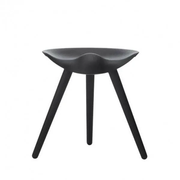 Audo Copenhagen ML42 Hocker 48 cm - Schwarz gebeizte Buche
