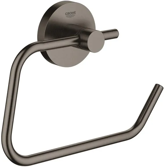 Grohe Essentials Toilettenpapierhalter, gebürstet Hard Graphite