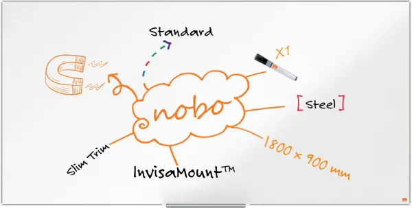 Nobo Impression Pro Stahl-Whiteboard 180x90cm Weiss